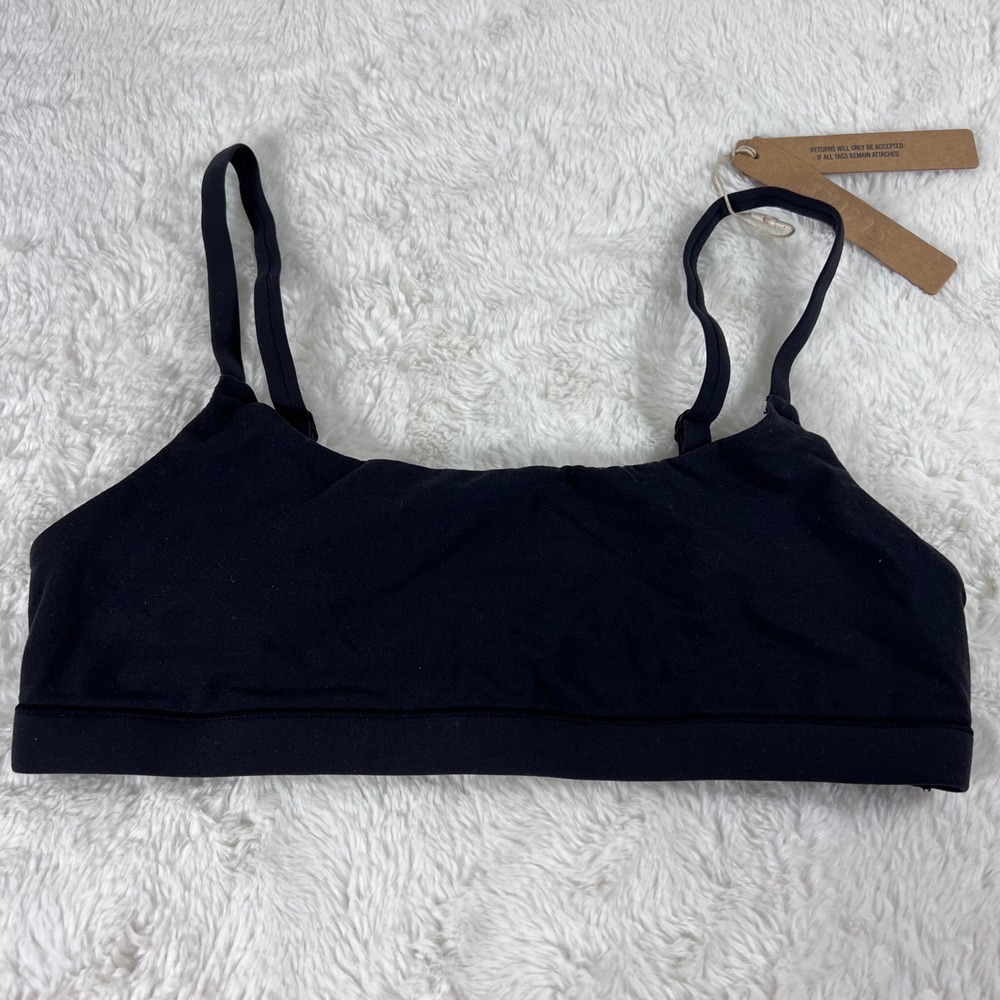 SKIMS Fits Everybody Scoop Bralette Onyx Black BR-SCN-2025 Womens Size Small NEW - Picture 4 of 11